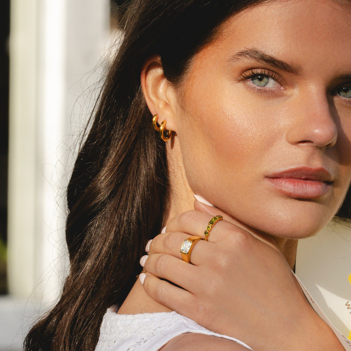 Thick Hoop Earrings 8