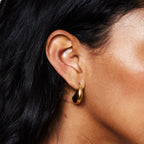 Teardrop Hoop Earrings 1