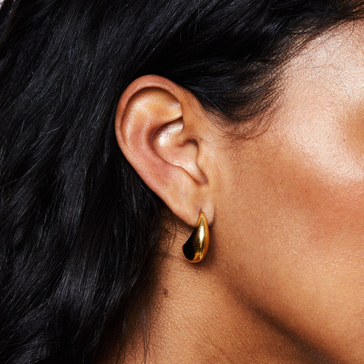 Teardrop Hoop Earrings 1