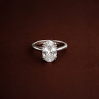 Oval Solitaire Ring 8