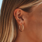 Thin Hoop Earrings 9