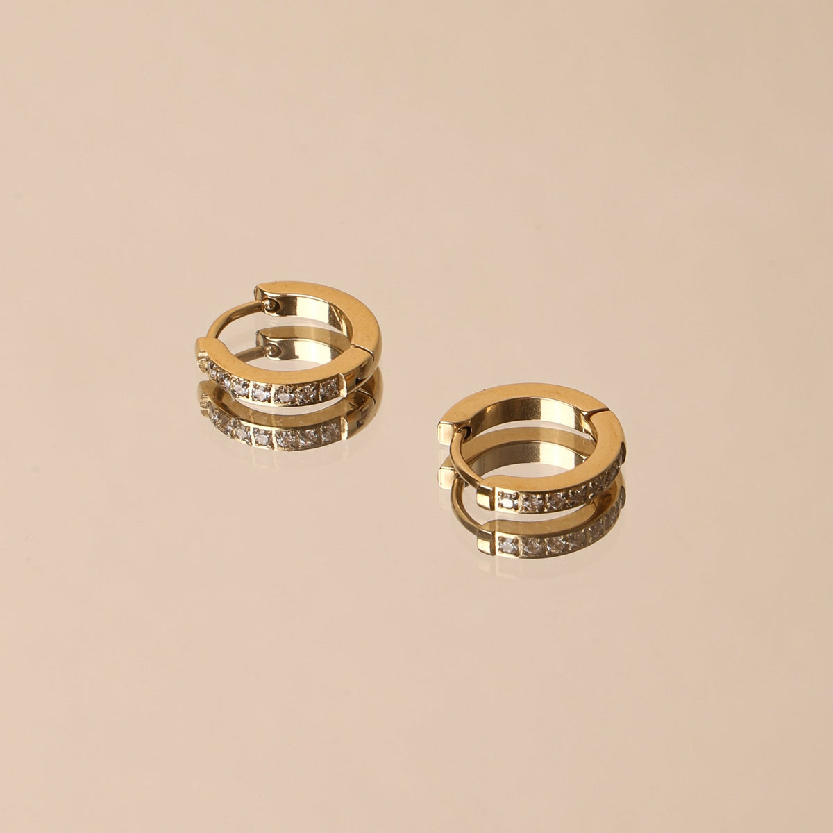 Tiny Gold Hoop Earrings 6