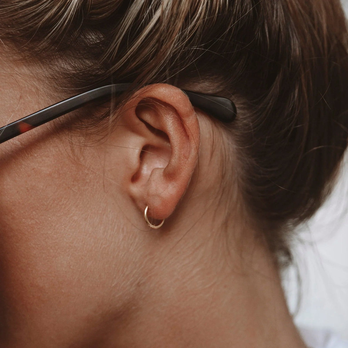 Tiny Huggie Hoops 1
