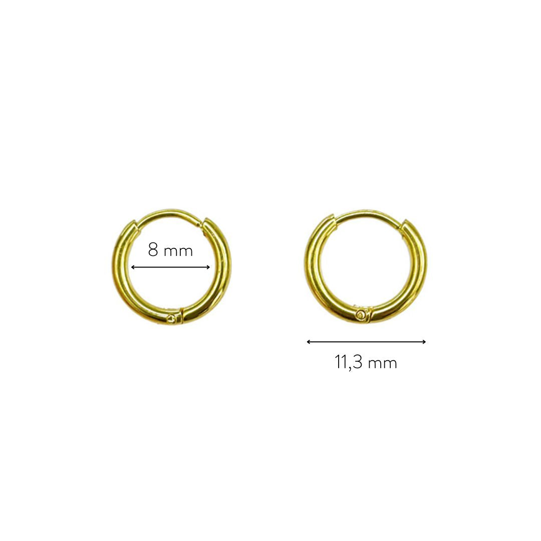 Tiny Huggie Hoops 12