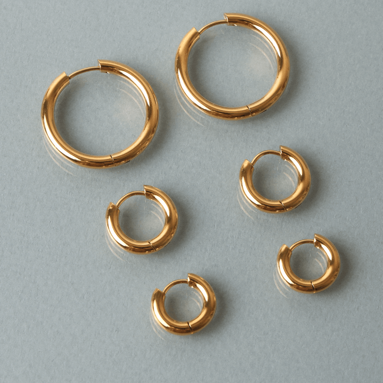 Thick Hoop Earrings 4