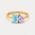 Toi et Moi Birthstone Ring 12
