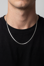 Vento Flat Necklace | Silver 2