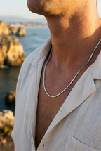 Vento Flat Necklace | Silver 6