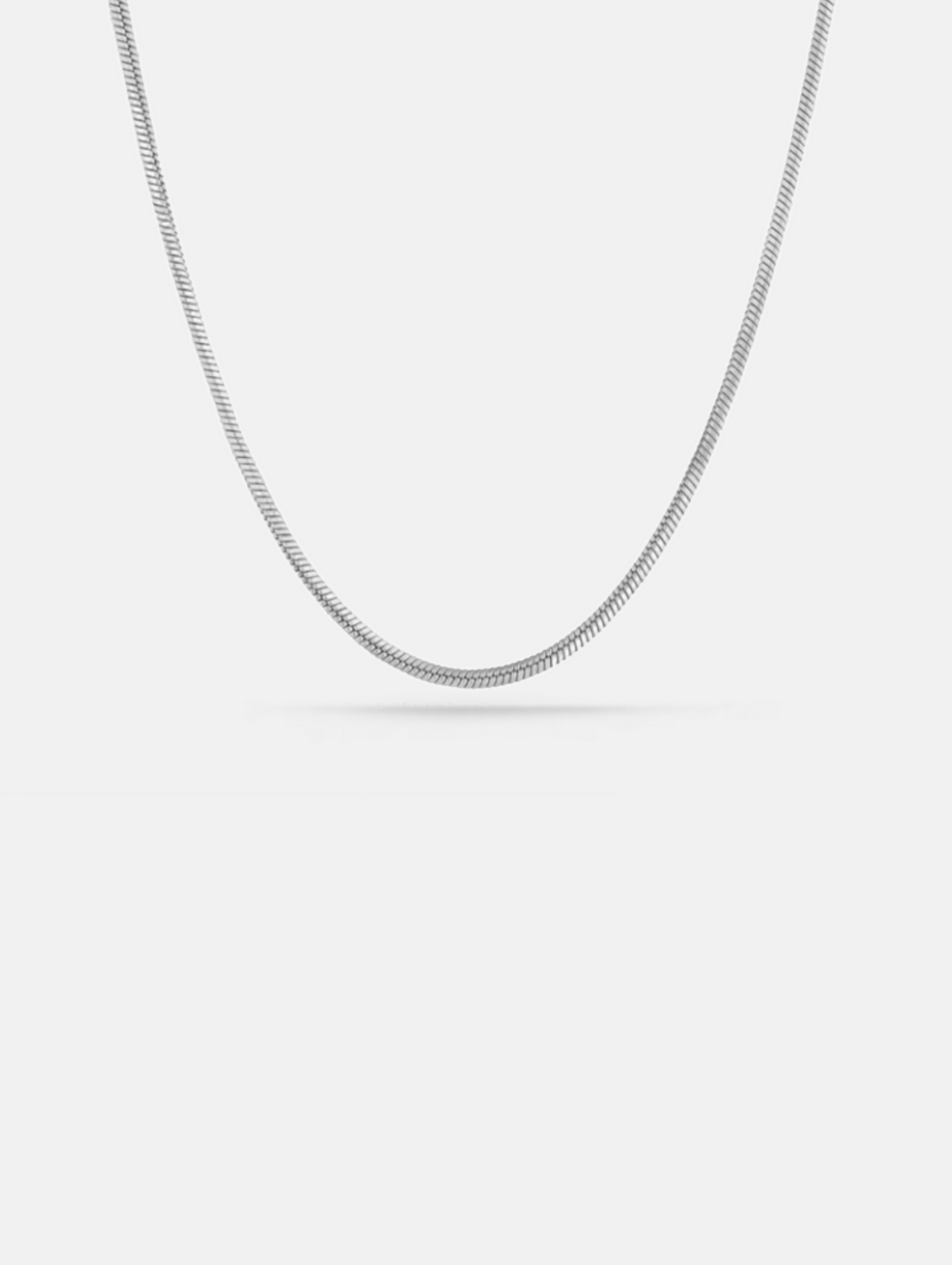 Vento Flat Necklace | Silver 1