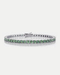 Verdant Éclat Bracelet | Green Moissanite 1