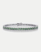 Verdant Éclat Bracelet | Green Moissanite 1