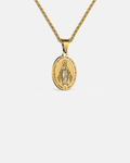 Virgin Maria Pendant Chain | Gold 1