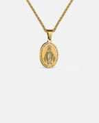Virgin Maria Pendant Chain | Gold 1