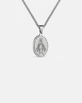 Virgin Maria Pendant Chain | Silver 1