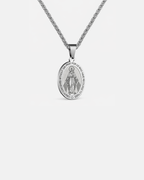 Virgin Maria Pendant Chain | Silver 1