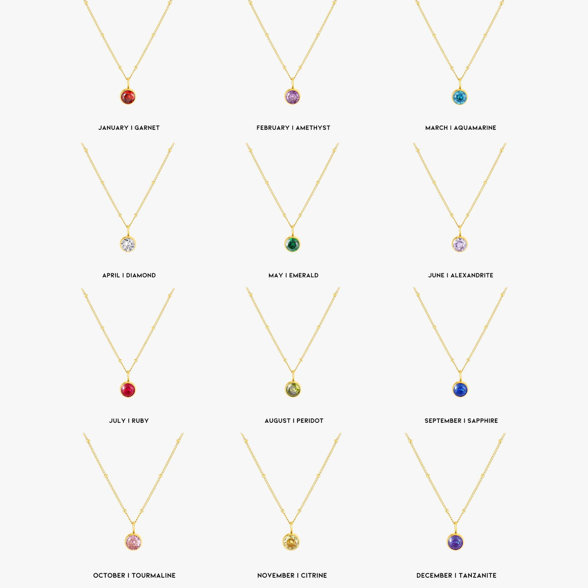 Birthstone Necklace 2