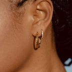 Tiny Gold Hoop Earrings 8
