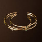 Thin Emerald Cuff 6