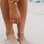 "Kauai" Herringbone Anklet 2