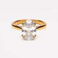 Oval Solitaire Ring 1