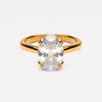 Oval Solitaire Ring 1
