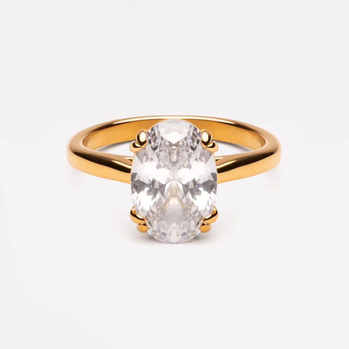 Oval Solitaire Ring 1