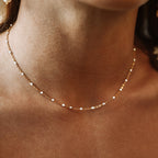 White Beaded Choker 1