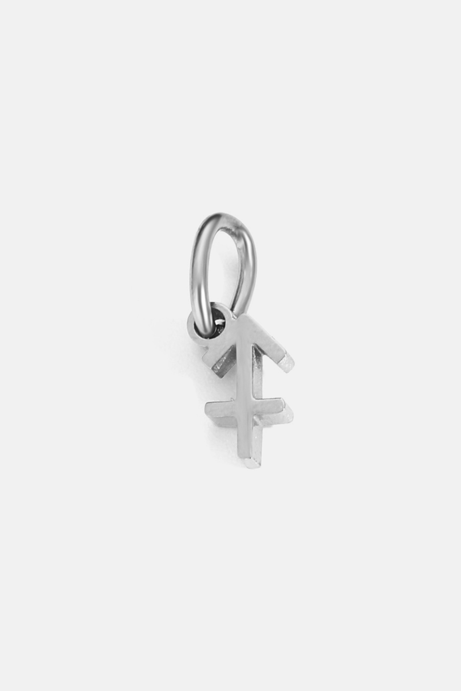 Zodiac Sign Pendant Silver 8
